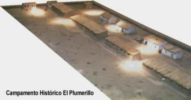 San Martin y su   ejercito se  instalan en el  campamento del "plumerillo"