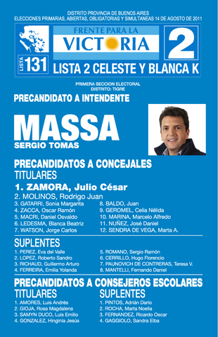 Es reelegido como Intendente