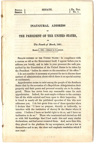 Lincoln's Inauguration
