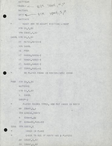 First Known Baseball Simulation