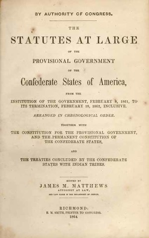 The Confederate States of America Established