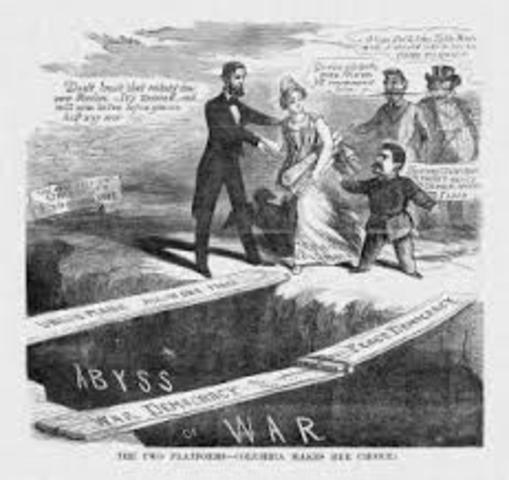 McClellan runs against Lincoln in 1864 election