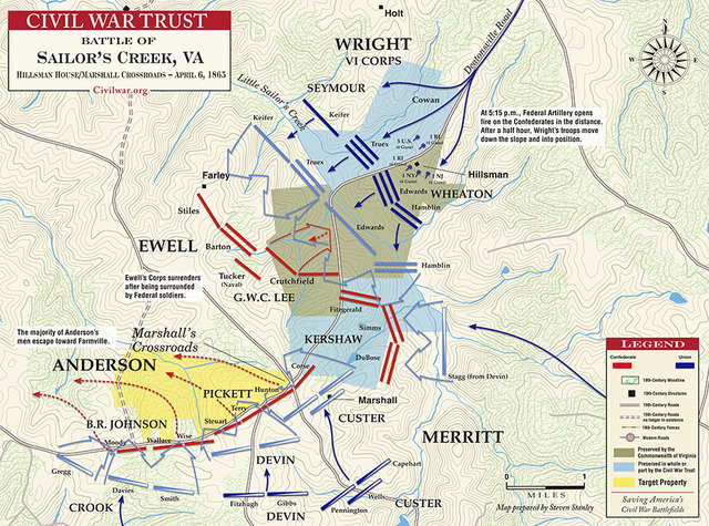 The Battle of Sailor's Creek, Virginia