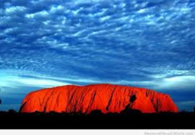 Ares Rock is First Sited by Europeans.