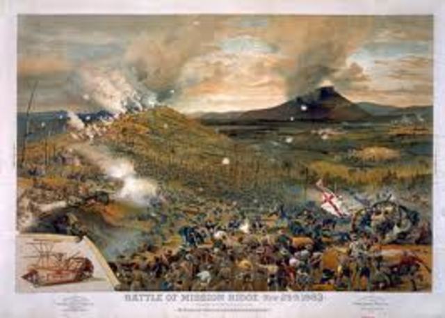 Battle of Missionary Ridge, Chattanooga