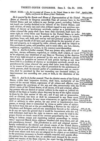 Civil Rights Act of 1866