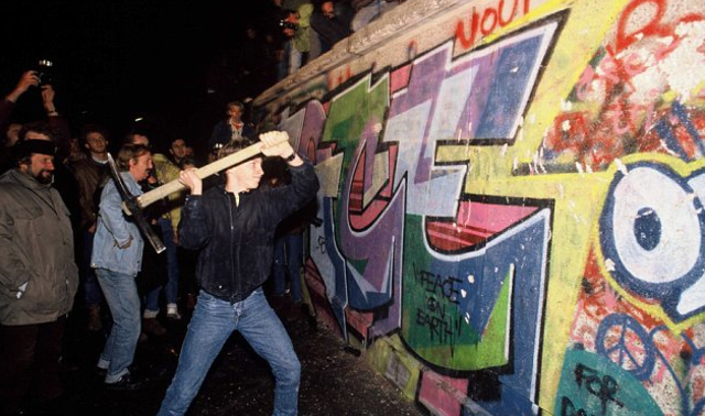 The Berlin Wall Falls