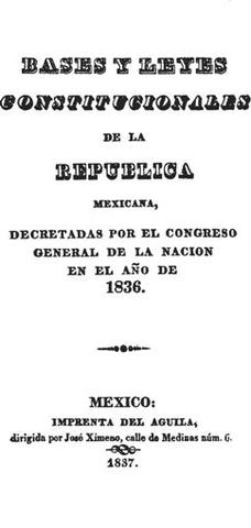 Bases para la nueva Constitución, de 23 de octubre de 1835