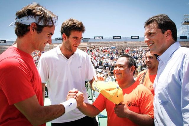 Federer y Del potro en Tigre
