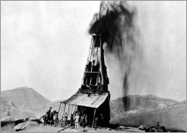 Oil struck for the first time in the Middle East