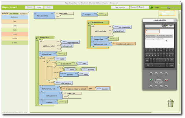 Programacion individual de los módulos de la app