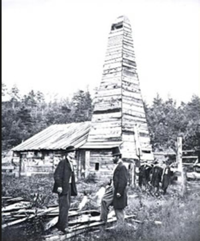 First oil well