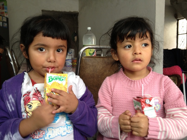 Compartiendo un momento con la prima!