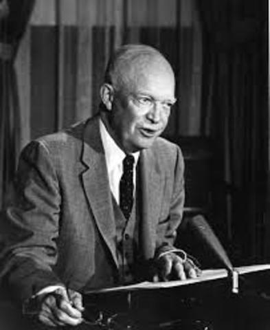 Dwight D. Eisenhower gives his "Atoms for Peace" Speech