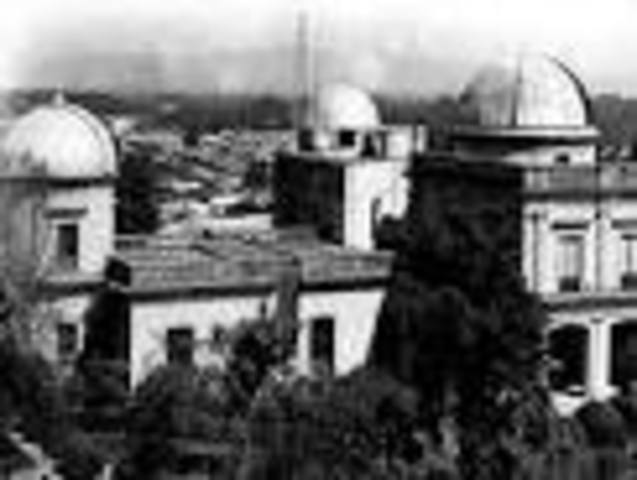 Inaguración del Observatorio Meteorólogico Nacional.