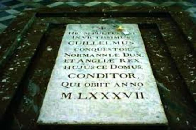 William the Conqueror Dead