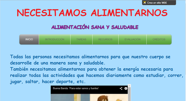 PRESENTACIÓN DE RECURSOS. WIX