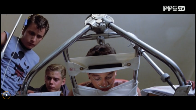 Ponyboy and Two-Bit visit Johnny in the hospital