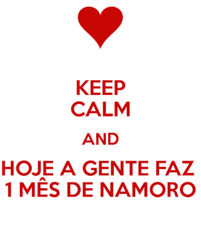 Nosso primeiro mês juntos