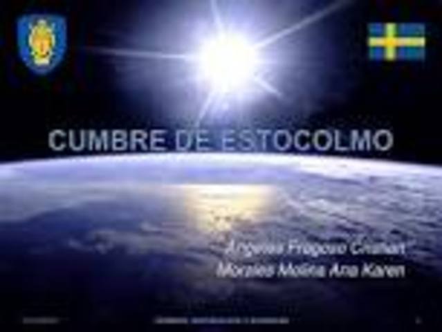 Cumbre de la Tierra, Estocolmo.