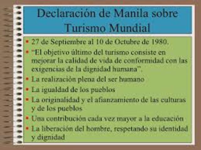 Declaracion de Manila sobre Turismo Mundial