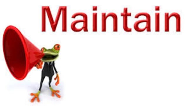 Maintaining