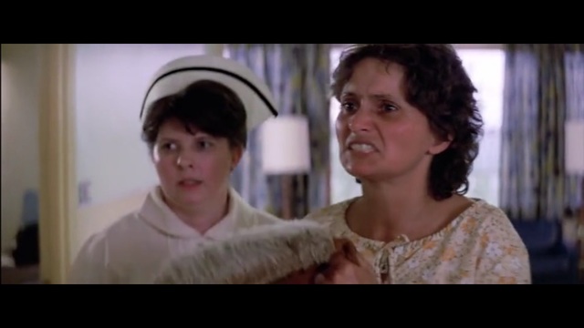 Ponyboy and Two-bits met Johnny's mother in the hospital.