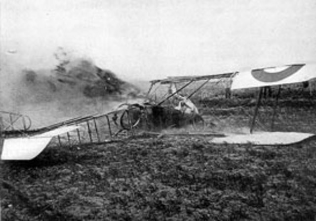 The Red Baron is shot down