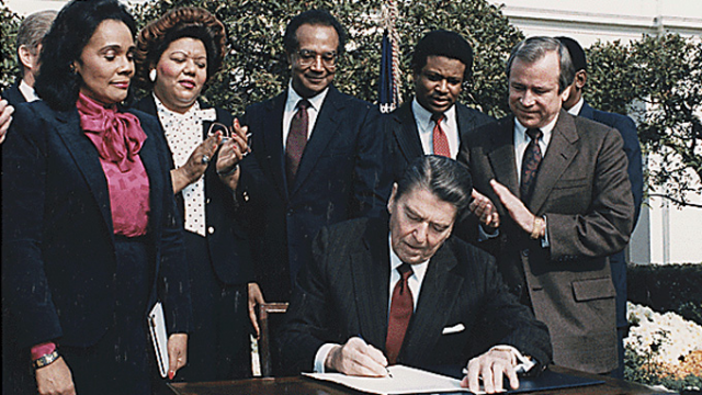 MLK declared national holiday