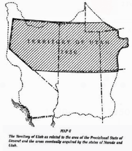 Congress redraws the territory of Utah