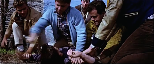 Ponyboy got jumped by the Socs