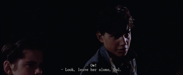 Johnny, Ponyboy, and Dally went to see a movie.(2)