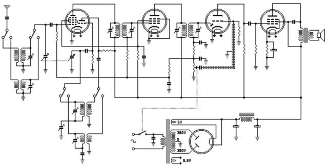 el circuito superheterodino