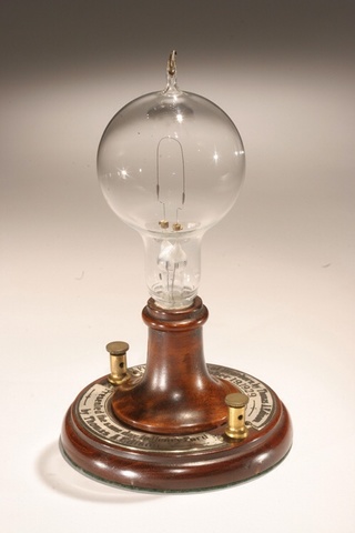 First electric lamp 1880