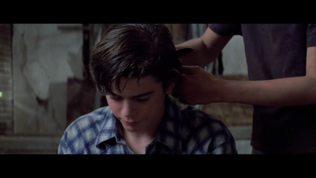 Johnny and Ponyboy got their hair cut in the church