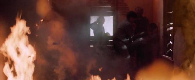 Ponyboy, Johnny and Dally came into the fire and helped many children out.