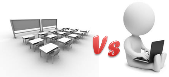 Se compará educación a distancia y presencial