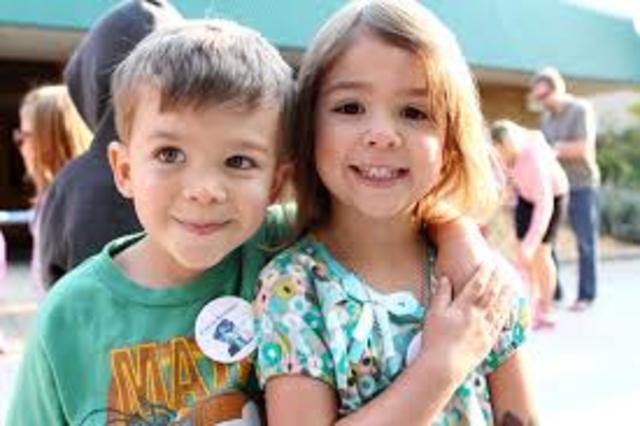 Twins first day of school