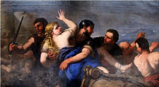 King Menelaus discovers that Helen has gone missing