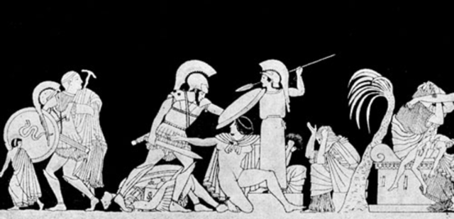 The Gods decide which army to favor.