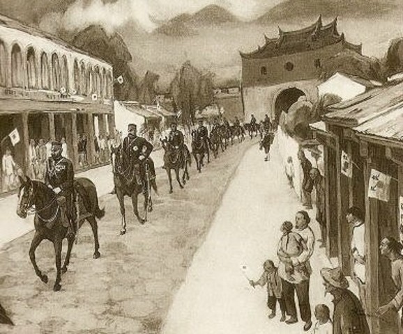 Japan take control  of Formosa 1895
