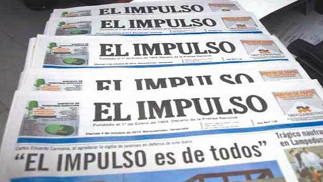 Diario El Impulso de Barquisimeto reduce sus páginas por falta de papel