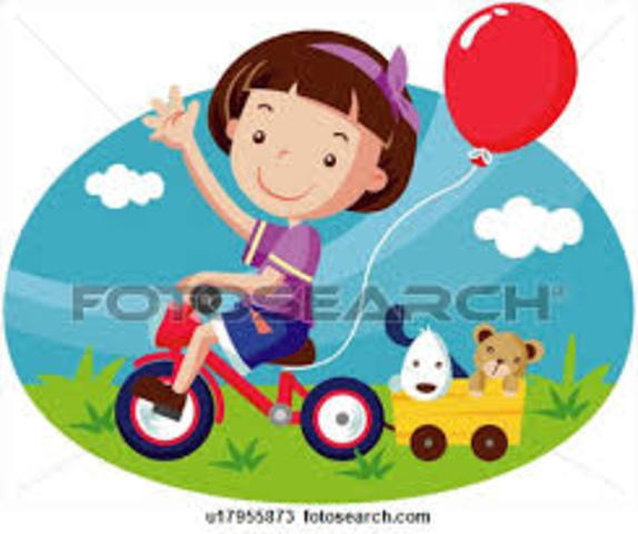 First Time Riding a Bike