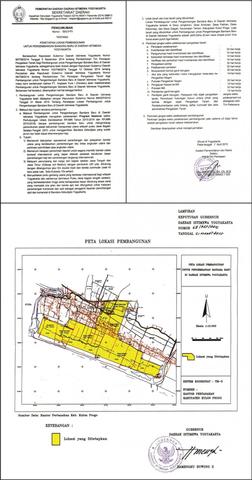 Izin Penetapan Lokasi Turun.
