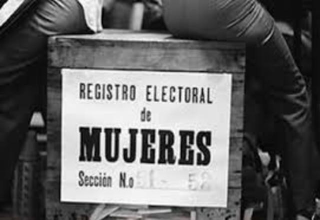 Promulgación de la Ley de Sufragio Femenino