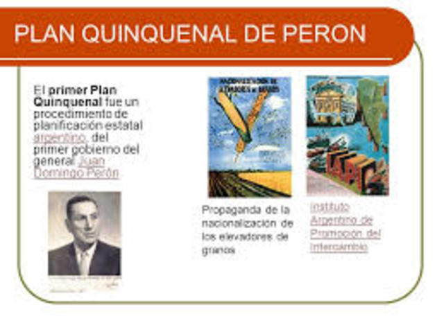 Anuncio del Primer Plan Quinquenal