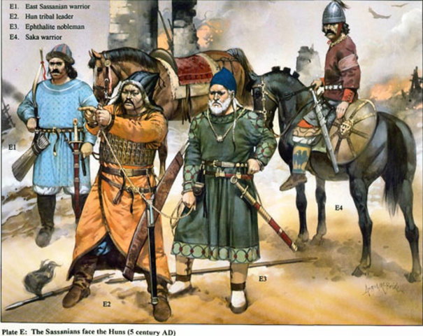 425 A.D. The Huns were used as Roman Mercenaries