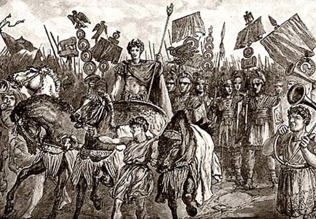 The ending of the Pax Romana