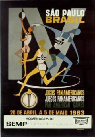 Brasil acoge por primera vez Panamericanos en 1963