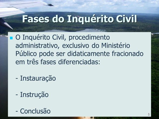Instauração do inquérito civil